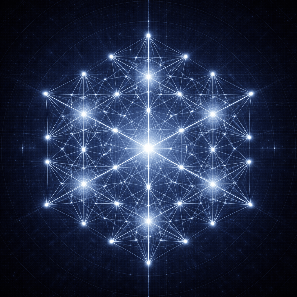 Codex LUX Urzellenstruktur als 7-Feld-Geometrie – sechs Relationen um ein Zentrum als Grundordnung struktureller Orientierung